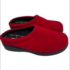 Talbots Red Mules Size 6.5
